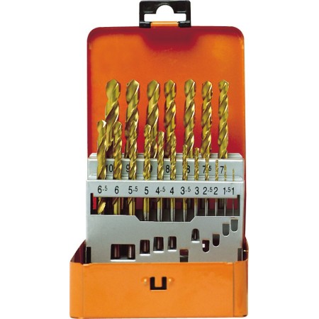 PROJAHN Spiralbohrer-Kassette HSS-TIN DIN 338 Typ N ECO 19-tlg