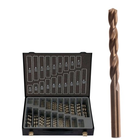 Magasin de forets en spirale PROJAHN HSS-Co DIN 338 BASIC 170 pièces