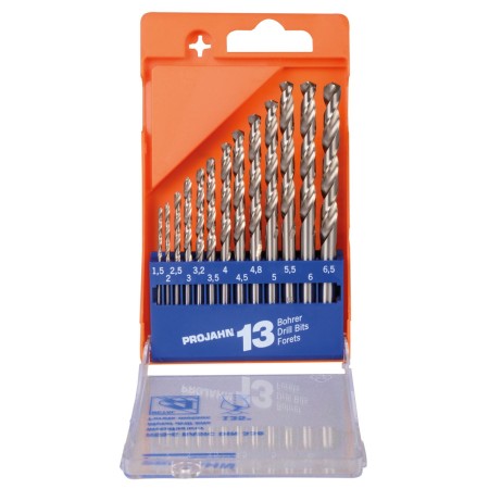 PROJAHN Spiralbohrer-Satz HSS-G DIN 338 Typ N BASIC 13-tlg