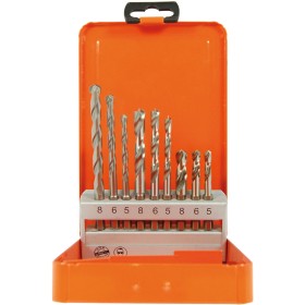 Set di punte elicoidali PROJAHN acciaio / pietra / legno 9 pezzi