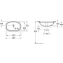 Villeroy & Boch O.novo Unterbauwaschtisch, 53 cm - Produktansicht