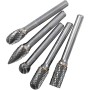 PROJAHN Hartmetall-Frässtifte mit Kreuzverzahnung Satz Heavy Duty 5-tlg - Detailansicht