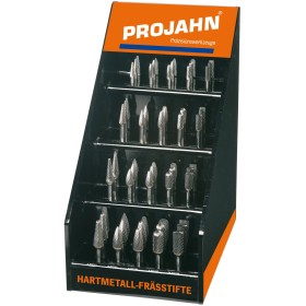 PROJAHN Hartmetall-Frässtifte mit Kreuzverzahnung Display 40-tlg