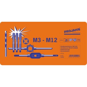 Strumento per filettare PROJAHN HSS da 44 pezzi