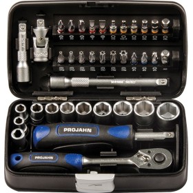 PROJAHN 1/4" Mini-Steckschlüssel- & Bit-Box 38-tlg