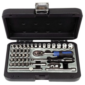 PROJAHN Industrie-Steckschlüsselkoffer metrisch 6-kant 6,3 / 1/4" 40-tlg