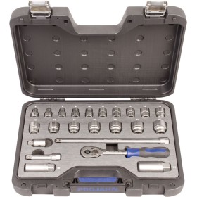 PROJAHN Industrie-Steckschlüsselkoffer metrisch 6-kant 10 / 3/8" 23-tlg