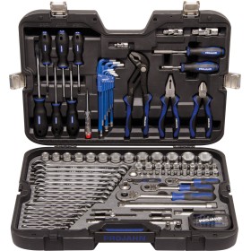 PROJAHN Industrie-Werkzeugkoffer Universal metrisch 6-kant 6,3 / 1/4" + 10 / 3/8" + 12,5 / 1/2" 122