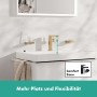 Rubinetto monocomando per lavabo hansgrohe Tecturis E 150 Fine CoolStart risparmio d'acqua+ senza troppo