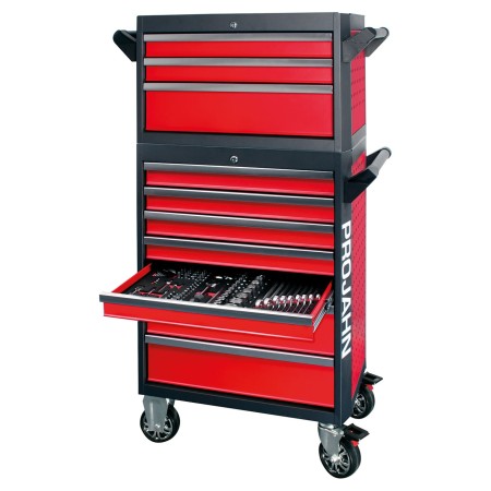 Set di attrezzi PROJAHN per carrello officina 404 pezzi per 8 cassetti