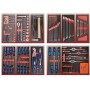 Set di utensili PROJAHN per carrello officina 210 pezzi per 4 cassetti