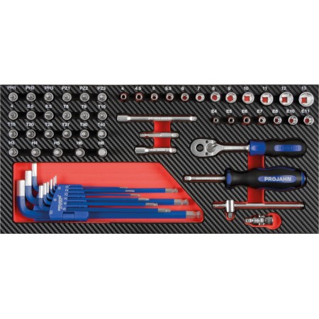 PROJAHN PROForm Einlagesystem 1/4" Steckschlüssel-Satz 58-tlg