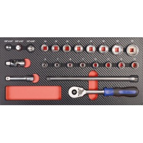 PROJAHN PROForm Einlagesystem 3/8" Steckschlüssel Satz 23-tlg