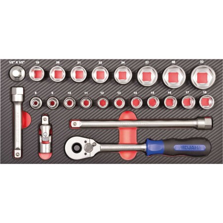 PROJAHN PROForm Einlagesystem 1/2" Steckschlüssel Satz 24-tlg