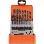 PROJAHN Spiralbohrer-Kassette HSS-G DIN 338 LINKS HSS-G DIN 338 Typ N linksschneidend 19-tlg