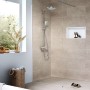 Set completo di griglia doccia hansgrohe RainDrain Compact 90 cm per installazione piatta