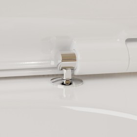 hansgrohe EluPura S WC-Sitz mit Befestigung oben, SoftClose und QuickRelease