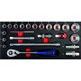 PROJAHN Bestückter Werkstattwagen UNIVERSE mit 7 Schubfächern und 187-tlg. Bestückung Blau - Produktansicht