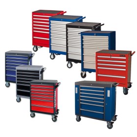 Set di attrezzi PROJAHN 179 pezzi per carrello officina a 4 cassetti