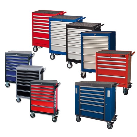 Set di attrezzi PROJAHN 179 pezzi per carrello officina a 4 cassetti