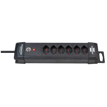 Brennenstuhl Premium-Line Steckdosenleiste 6-fach schwarz 3m H05VV-F 3G1,5 *CH*