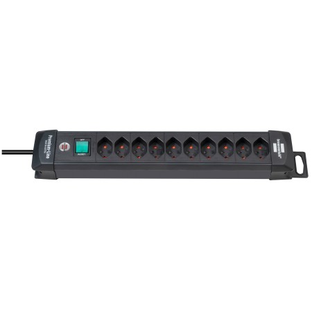 Ciabatta multipresa Brennenstuhl Premium-Line 10 prese con interruttore e cavo da 3m, nero