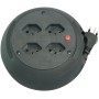 Brennenstuhl Design Kabelbox 4-fach / Mini-Kabeltrommel (Indoor-Kabeltrommel für Haushalt, 4m Kabel)