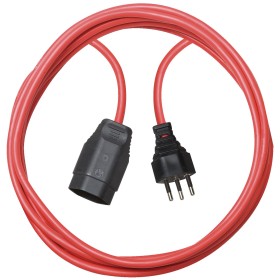 Brennenstuhl Kunststoff Verlängerungskabel, T12 Stecker, T13 Kupplung, Kabel 5m H05VV-F 3G1,5 rot *CH*