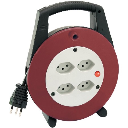Brennenstuhl Kabelbox VL-XL Vario Line, 4-fach schwarz/bordeaux/lichtgrau, 20m H05VV-F 3G1,0 *CH*