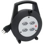 Brennenstuhl Vario Line Kabelbox 4-fach / Mini-Kabeltrommel (Indoor-Kabeltrommel für Haushalt