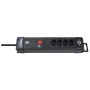 Brennenstuhl Premium-Line Steckdosenleiste 4-fach schwarz 5m H05VV-F 3G1,0 *CH*