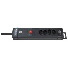 Brennenstuhl Premium-Line Steckdosenleiste 4-fach schwarz 5m H05VV-F 3G1,0 *CH*