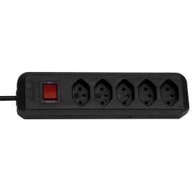 Brennenstuhl cleverLINE Steckdosenleiste 5er-Steckdosen (1,5m Kabel, mit Schalter) schwarz