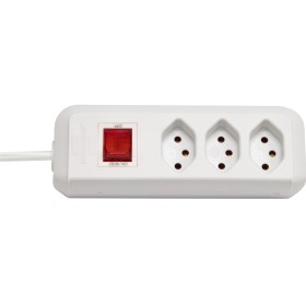 Brennenstuhl cleverLINE 3er-Steckdosenleiste (mit Schalter, 1,5m Kabel, für den Innenbereich) weiss