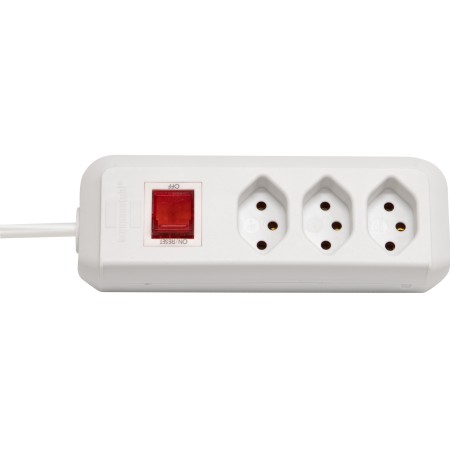 Brennenstuhl cleverLINE 3er-Steckdosenleiste (mit Schalter, 1,5m Kabel, für den Innenbereich) weiss