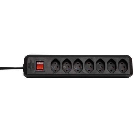 Brennenstuhl Ciabatta intelligente a 7 prese (con interruttore, cavo da 2m, per uso interno) nero