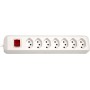 Brennenstuhl cleverLINE 7-fach Steckdosenleiste (mit Schalter, 2m Kabel, für den Innenbereich) weiss