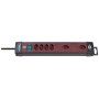 Brennenstuhl Premium-Line Technik Steckdosenleiste 4+2-fach schwarz/bordeaux 3m 3G1,5