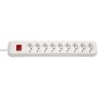Brennenstuhl cleverLINE 9er-Steckdosenleiste (mit Schalter, 2m Kabel, für den Innenbereich) weiss