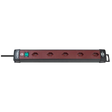 Brennenstuhl Bande de prises Premium-Line Technik 5 prises noir/bordeaux 3m H05VV-F 3G1,5 *CH*