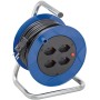 Brennenstuhl Kompakt ST 180 Kabelrolle, 4x Steckdose T13, Stecker T12, 15m H05VV-F 3G1,0 schwarz