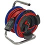 Brennenstuhl Kompakt G 180 Gerätekabelrolle, Kupplung T13, Stecker T12, 15m H05VV-F 3G1,0 rot