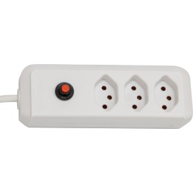 Brennenstuhl cleverLINE 3er-Steckdosenleiste (1,5m Kabel, ohne Schalter, für den Innenbereich) weiss
