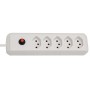 Brennenstuhl cleverLINE 5er-Steckdosenleiste (1,5m Kabel, ohne Schalter, für den Innenbereich) weiss