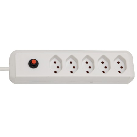 Brennenstuhl cleverLINE 5er-Steckdosenleiste (1,5m Kabel, ohne Schalter, für den Innenbereich) weiss
