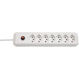 Brennenstuhl cleverLINE 7er-Steckdosenleiste (2m Kabel, ohne Schalter, für den Innenbereich) weiss