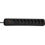 Brennenstuhl cleverLINE 9er-Steckdosenleiste (2m Kabel, ohne Schalter, für den Innenbereich) schwarz