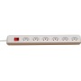 Brennenstuhl cleverLINE 6-fach-Steckdosenleiste 90° (2m Kabel, mit Schalter, für den Innenbereich) weiss