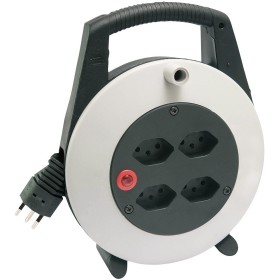 Brennenstuhl Vario Line Kabelbox 4-fach Schwarz/Lichtgrau/Schwarz 10m H05VV-F 3G1,5 *CH*