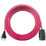 Brennenstuhl Kunststoff Verlängerungskabel, T12 Stecker, T13 Kupplung, Kabel 10m H05VV-F 3G1,5 rot *CH*